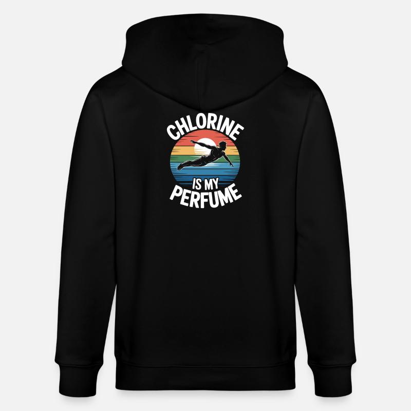 Kunstspringen Turmspringer Sprungbrett - Stanley/Stella Unisex Bio-Kapuzenjacke CULTIVATOR  - Schwarz
