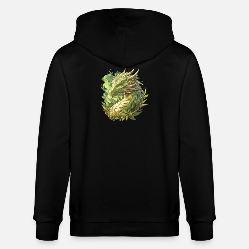 Drachen Drache - Stanley/Stella Unisex Bio-Kapuzenjacke CULTIVATOR - Schwarz