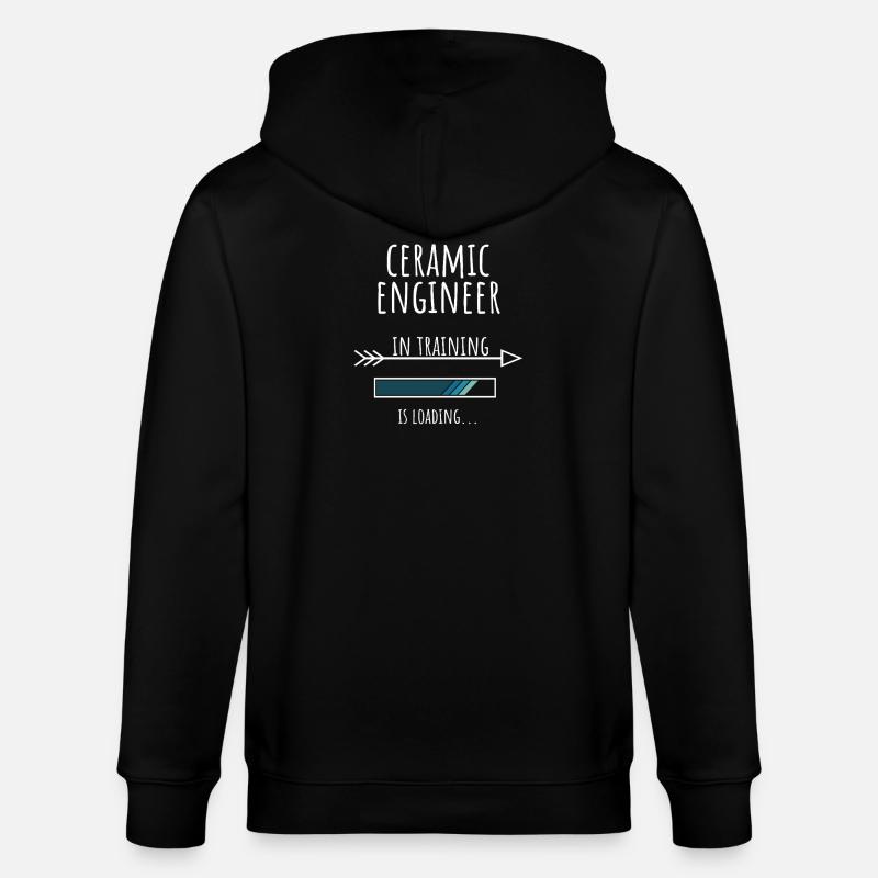 Ceramic Engineer Geschenk Beruf Ausbildung - Stanley/Stella Unisex Bio-Kapuzenjacke CULTIVATOR  - Schwarz