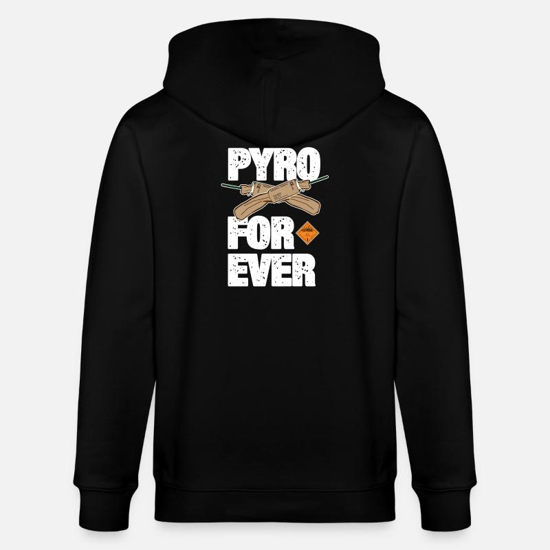 Pyro For Ever mit Trueno - Stanley/Stella Unisex Bio-Kapuzenjacke CULTIVATOR - Schwarz