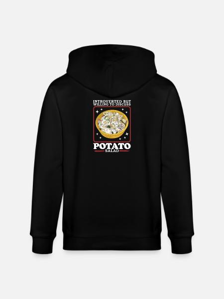 Potato Salad Potato Salad Gift - Stanley/Stella CULTIVATOR Unisex Organic Hooded Jacket - black