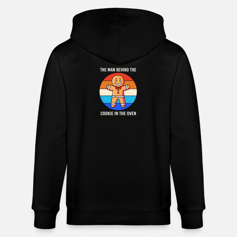 Werdende Väter Werdender Papa - Stanley/Stella Unisex Bio-Kapuzenjacke CULTIVATOR  - Schwarz
