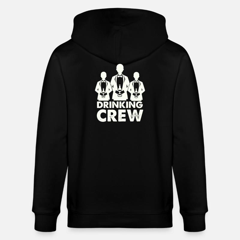 drinking_crew_01- - Veste à capuche bio CULTIVATOR Stanley/Stella Unisexe - noir