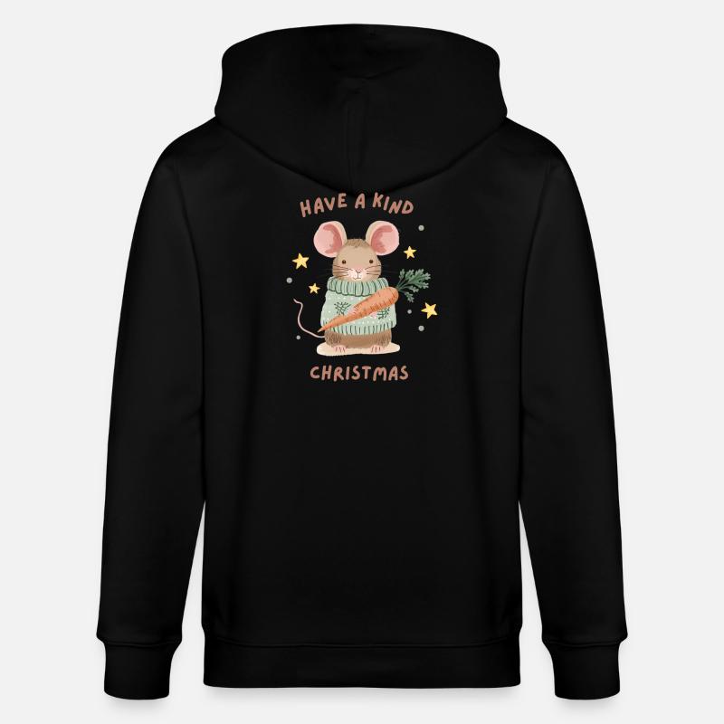 Passez un joyeux Noël – Douce Souris - Veste à capuche bio CULTIVATOR Stanley/Stella Unisexe - noir