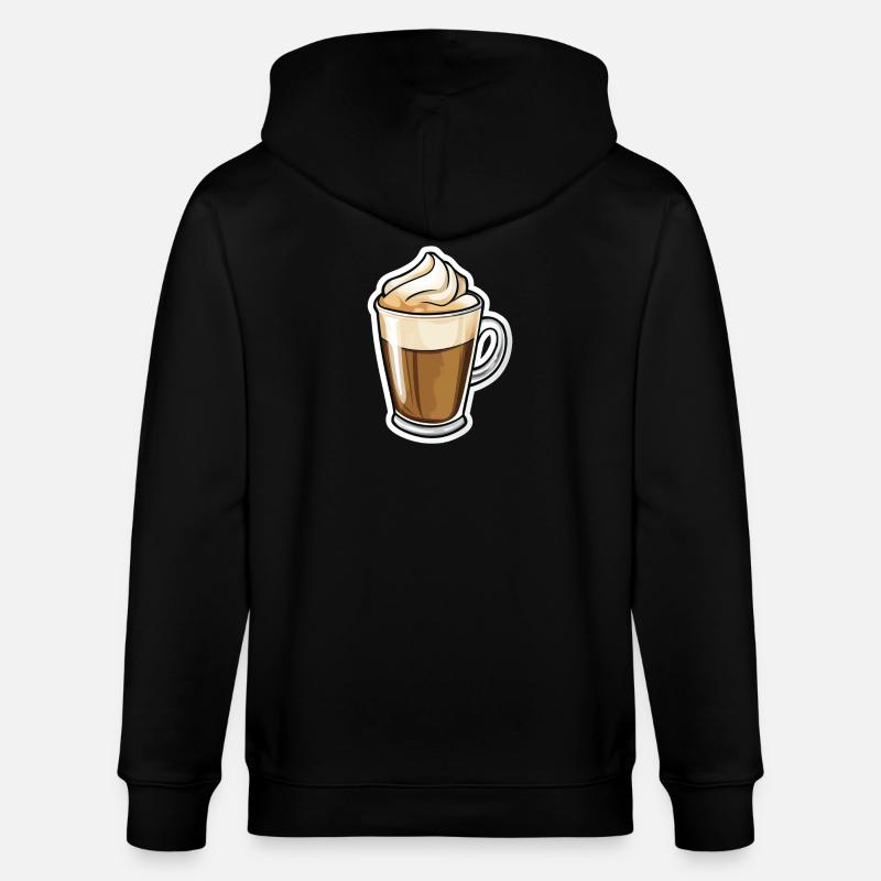 Kaffee - Stanley/Stella Unisex Bio-Kapuzenjacke CULTIVATOR  - Schwarz