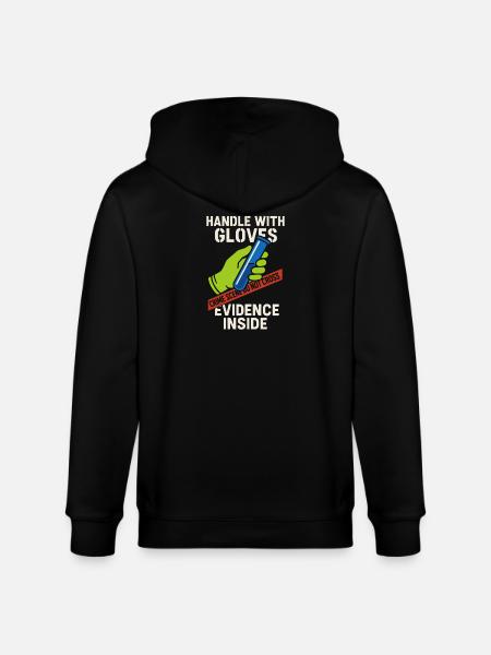 Forensic Chemist Crime Lab Toxicology - Stanley/Stella CULTIVATOR  Unisex Organic Hooded Jacket - black
