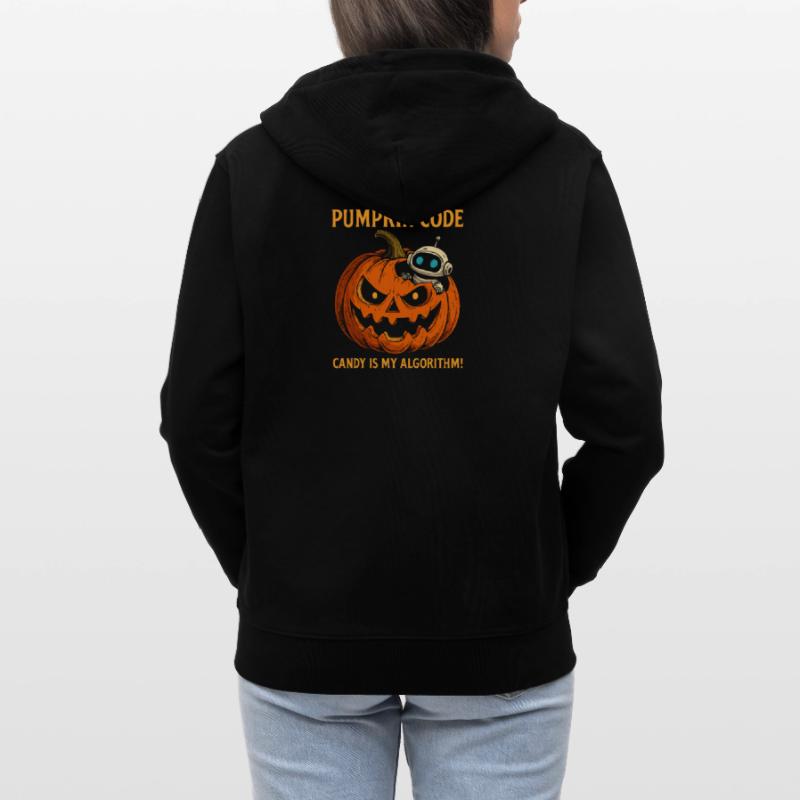 Pumpkin Code: Candy is My Algorithm ! Stanley/Stella Unisex Bio-Kapuzenjacke CULTIVATOR 