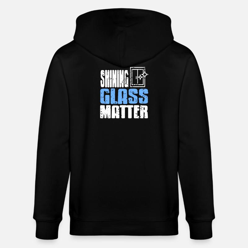 Glazier Professional Craftsmanship Window Pride - Stanley/Stella Unisex Bio-Kapuzenjacke CULTIVATOR  - Schwarz
