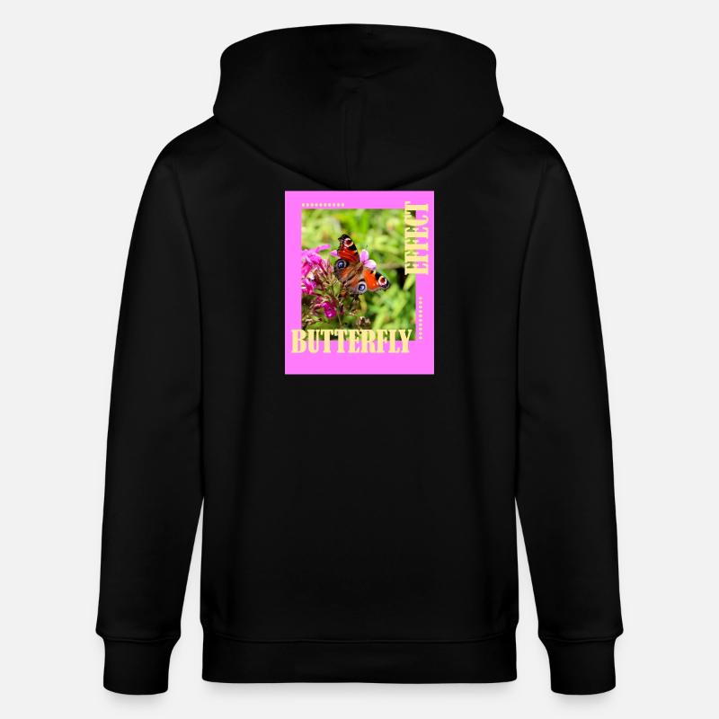 Conception de photos à effet papillon - Veste à capuche bio CULTIVATOR Stanley/Stella Unisexe - noir