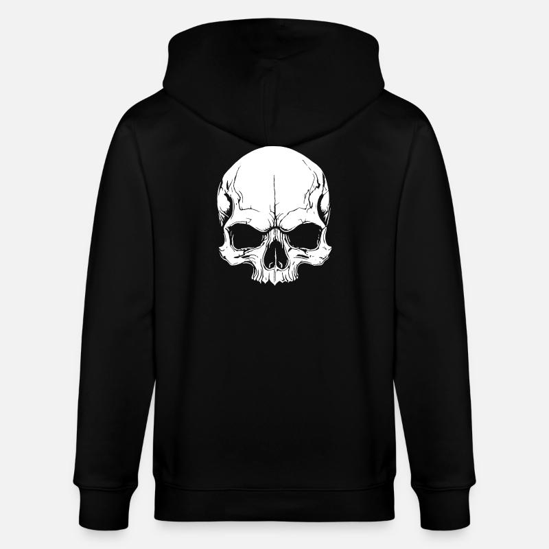 Design de crâne cool - Veste à capuche bio CULTIVATOR Stanley/Stella Unisexe - noir