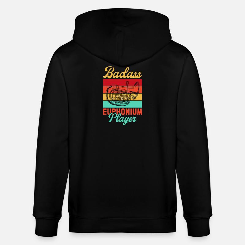Euphonium Badass Player Baritone Marching Band - Stanley/Stella Unisex Bio-Kapuzenjacke CULTIVATOR  - Schwarz
