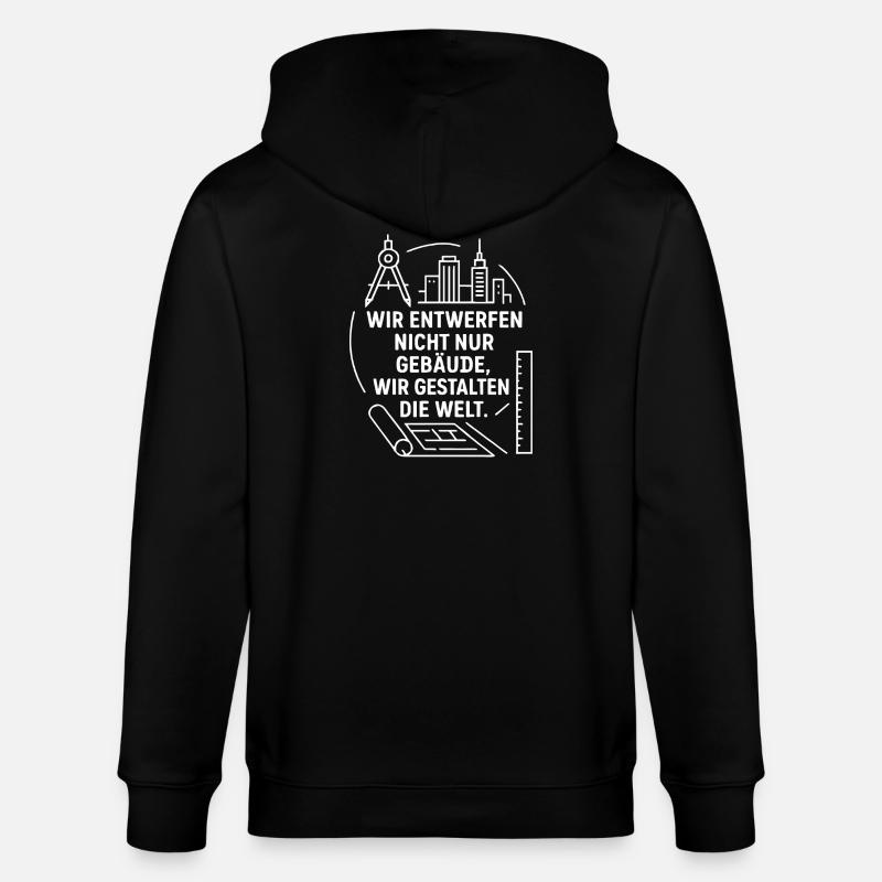 Architecture et design - Veste à capuche bio CULTIVATOR Stanley/Stella Unisexe - noir