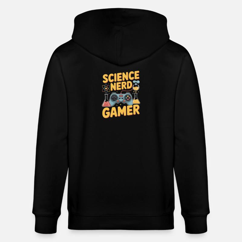 Science Nerd Gamer Controller Chemie Physik - Stanley/Stella Unisex Bio-Kapuzenjacke CULTIVATOR  - Schwarz
