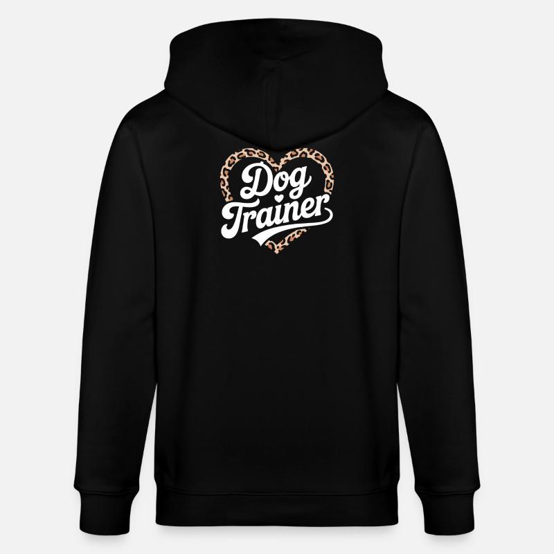 Dresseur de chiens Heart Design - Veste à capuche bio CULTIVATOR Stanley/Stella Unisexe - noir