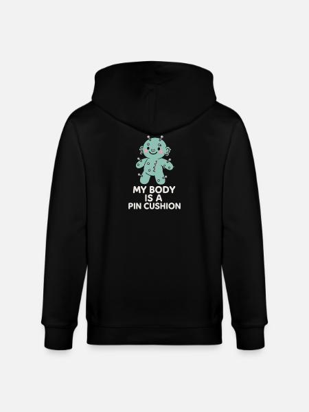 Piercing Addict Body Mod Enthusiast - Stanley/Stella CULTIVATOR Unisex Organic Hooded Jacket - black