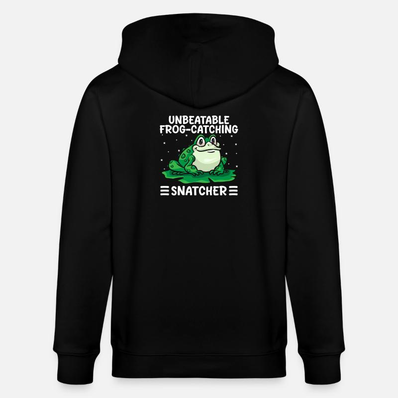 Frog Catcher Unbeatable Frog-Catching Snatcher - Stanley/Stella Unisex Bio-Kapuzenjacke CULTIVATOR  - Schwarz
