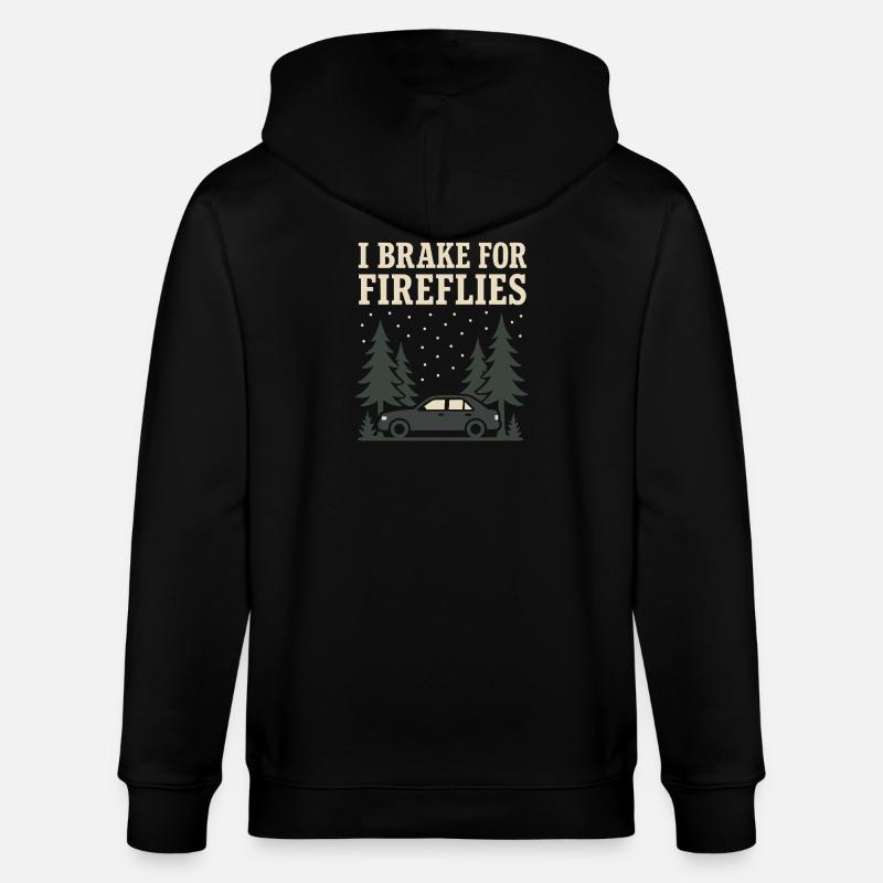 Firefly Summer Night Glow Bug Nostalgic - Stanley/Stella Unisex Bio-Kapuzenjacke CULTIVATOR  - Schwarz