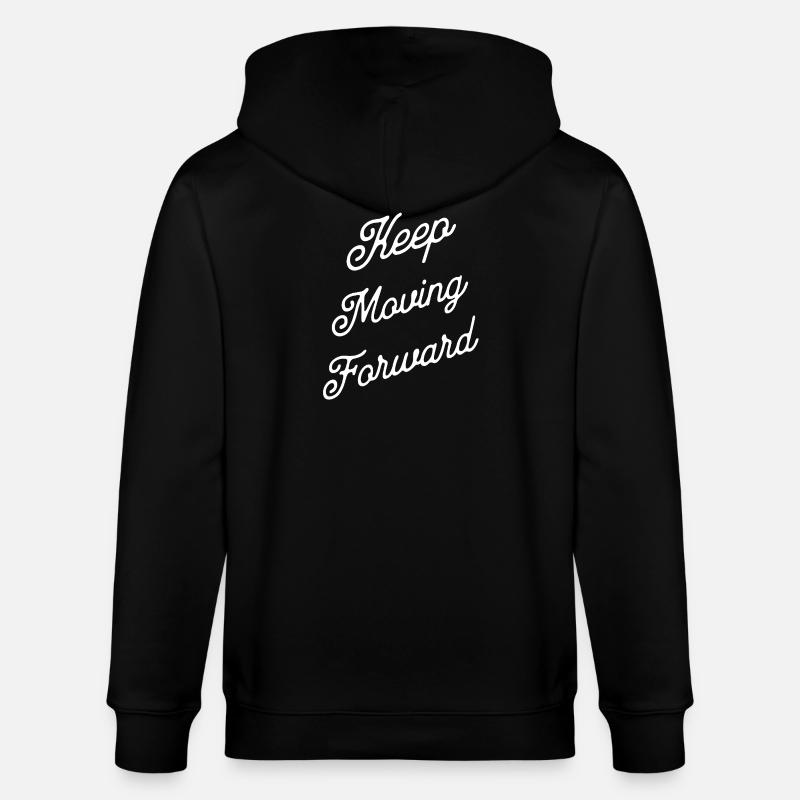 Avance Toujours Lettrage Script - Veste à capuche bio CULTIVATOR Stanley/Stella Unisexe - noir