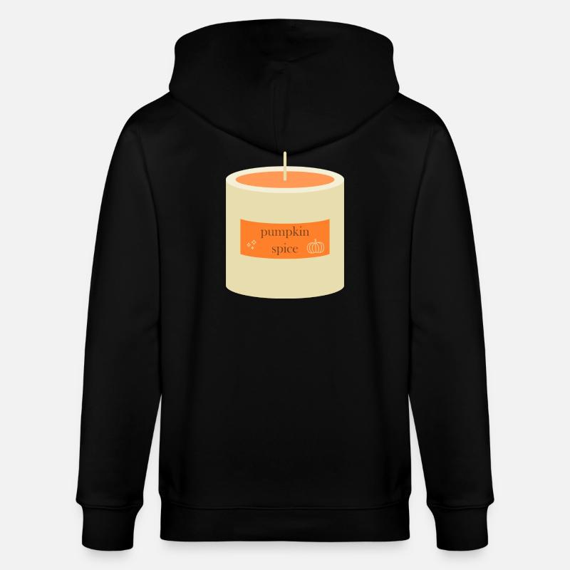Græskar krydderi stearinlys - Stanley/Stella økologisk unisex-hættejakke CULTIVATOR - sort