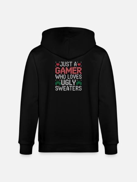 Ugly Christmas Gamer Weihnachten Zocker Gaming - Stanley/Stella CULTIVATOR Unisex Organic Hooded Jacket - black