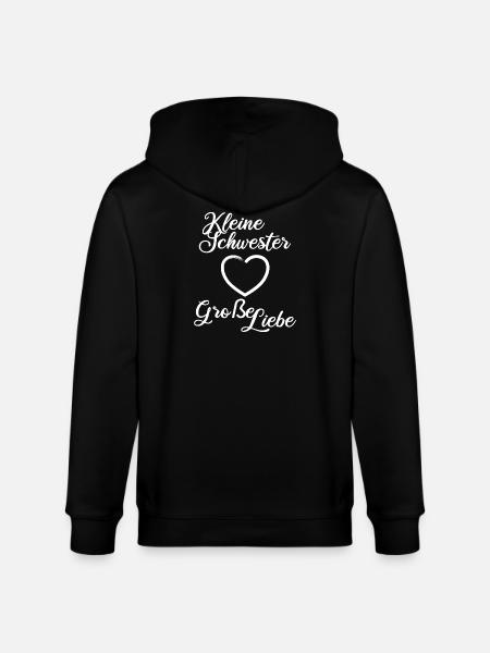 Kleine Schwester Große Liebe - Stanley/Stella Unisex Bio-Kapuzenjacke CULTIVATOR  - Schwarz