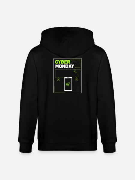 Kaufrausch Cyber Monday - Stanley/Stella Unisex Bio-Kapuzenjacke CULTIVATOR  - Schwarz