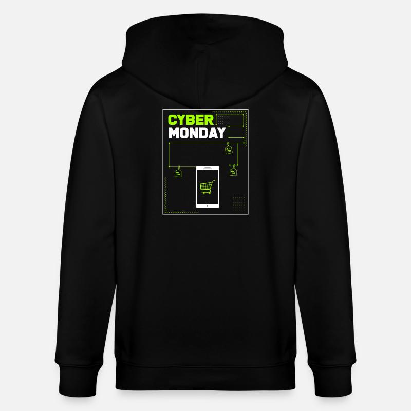 Kaufrausch Cyber Monday - Stanley/Stella Unisex Bio-Kapuzenjacke CULTIVATOR - Schwarz