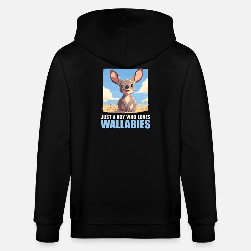 Wallabies Wallaby - Veste à capuche bio CULTIVATOR Stanley/Stella Unisexe - noir