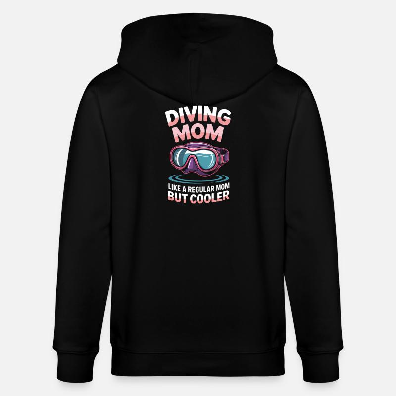 Plongée Dire Maman Drôle Plongée Cadeau - Veste à capuche bio CULTIVATOR Stanley/Stella Unisexe - noir