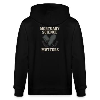 Cadavre Science Humour noir Mort Positif - Veste à capuche bio CULTIVATOR Stanley/Stella Unisexe - noir - Dos - Anna (173cm)