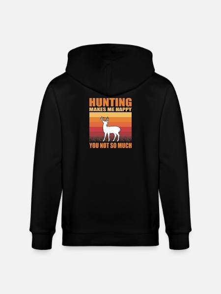 Hunter Gifts Hunting Hunting Hunter Exam - Stanley/Stella CULTIVATOR Unisex Organic Hooded Jacket - black