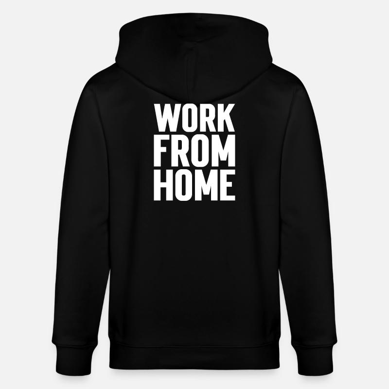 Travail À Domicile Motivant Tee - Veste à capuche bio CULTIVATOR Stanley/Stella Unisexe - noir