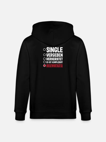 Mots croisés Humour - Veste à capuche bio CULTIVATOR Stanley/Stella Unisexe - noir