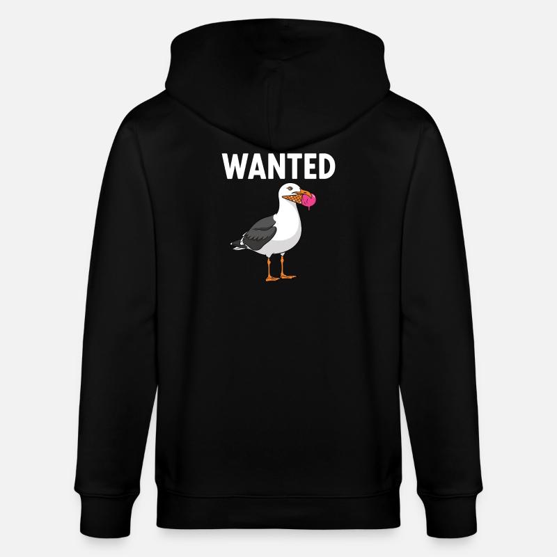 Gesucht Möwe Eiscreme Abenteuer - Veste à capuche bio CULTIVATOR Stanley/Stella Unisexe - noir