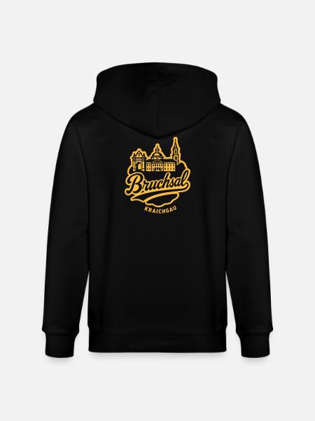 Bruchsal Kraichgau Illustration Design - Stanley/Stella Unisex Bio-Kapuzenjacke CULTIVATOR  - Schwarz