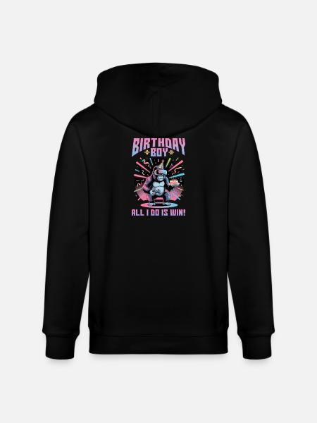 Birthday Gamer VR - Stanley/Stella CULTIVATOR  Unisex Organic Hooded Jacket - black
