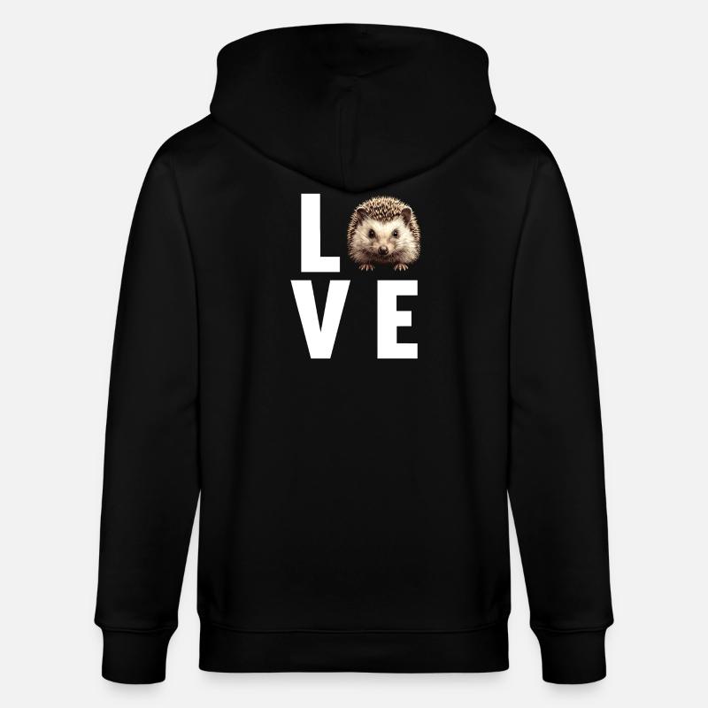 Hérisson - Veste à capuche bio CULTIVATOR Stanley/Stella Unisexe - noir