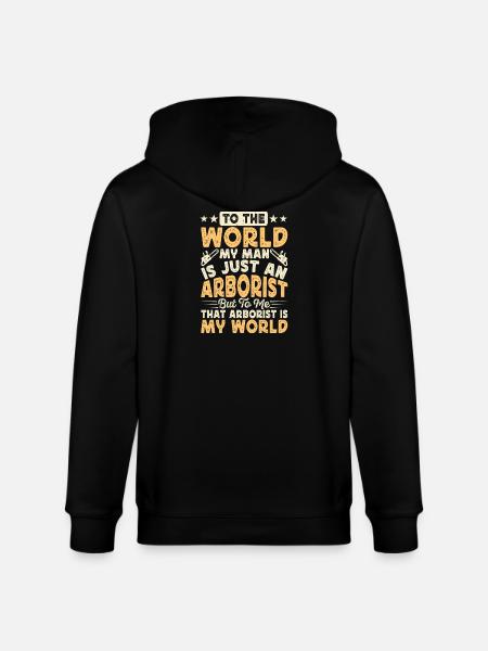 Baumpfleger Holzarbeiter Waldarbeiter Geschenk - Stanley/Stella Unisex Bio-Kapuzenjacke CULTIVATOR  - Schwarz