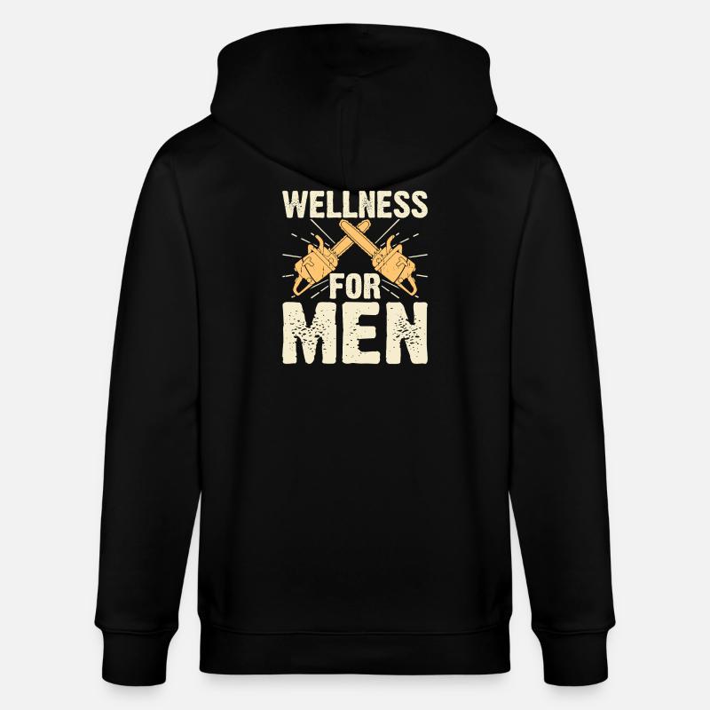 Baumpfleger Holzarbeiter Waldarbeiter Geschenk - Stanley/Stella Unisex Bio-Kapuzenjacke CULTIVATOR  - Schwarz
