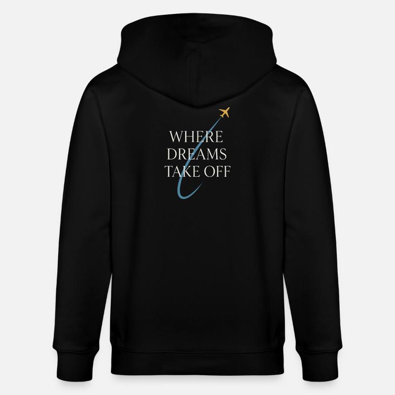 Fluglehrer Cfi Pilot Luftfahrtlehrer - Stanley/Stella Unisex Bio-Kapuzenjacke CULTIVATOR  - Schwarz