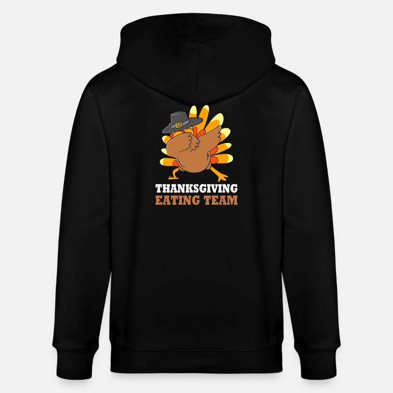 Thanksgiving Gender Reveal Werdende Mutter - Stanley/Stella Unisex Bio-Kapuzenjacke CULTIVATOR  - Schwarz