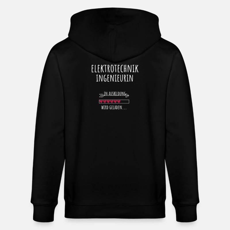Electrical Engineer Study Gift - Stanley/Stella CULTIVATOR  Unisex Organic Hooded Jacket - black