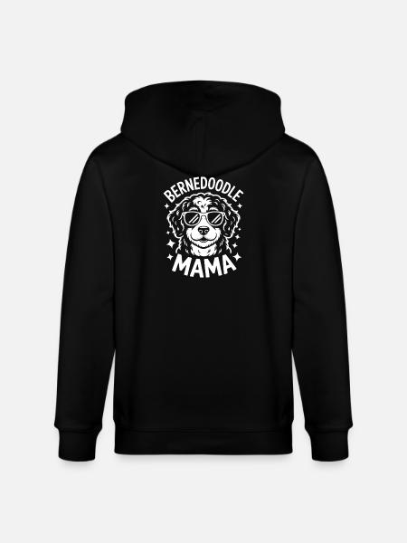 Bernedoodle Spruch Mama Witz Bernedoodle Geschenk - Stanley/Stella Unisex Bio-Kapuzenjacke CULTIVATOR - Schwarz