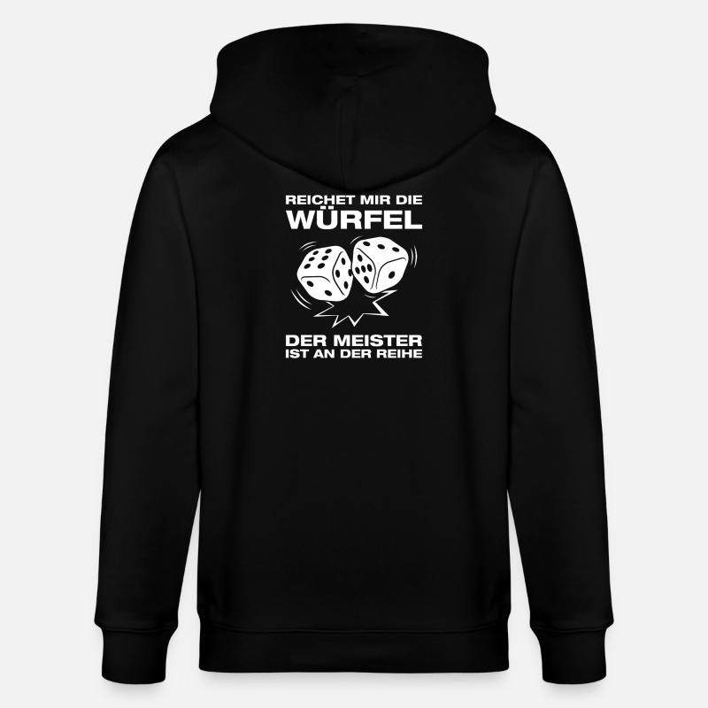 Dice Board Game Board Game - Stanley/Stella CULTIVATOR  Unisex Organic Hooded Jacket - black