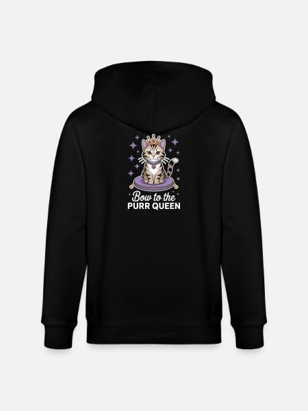 Chat Disant Chat Drôle Chat Cadeau - Veste à capuche bio CULTIVATOR Stanley/Stella Unisexe - noir