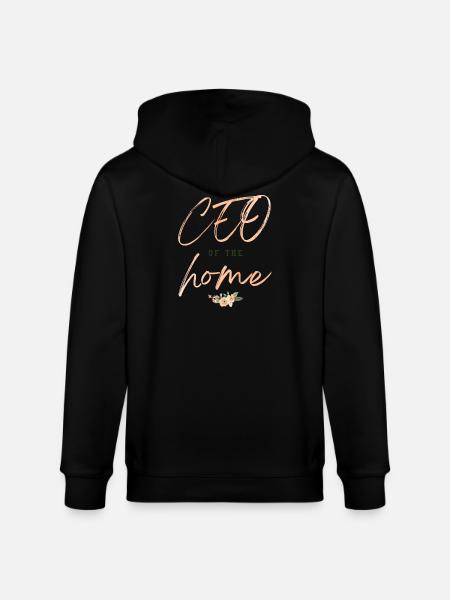 Administrerende direktør for Home Floral Typography - Stanley/Stella økologisk unisex-hættejakke CULTIVATOR  - sort