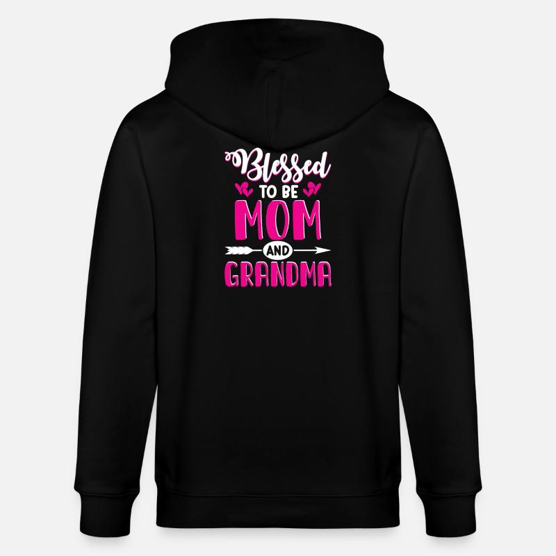 Oma Geschenk Weihnachtsgeschenke Großmutter  - Stanley/Stella Unisex Bio-Kapuzenjacke CULTIVATOR  - Schwarz