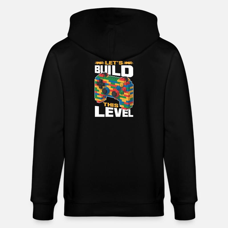 Building Blocks Gamer Gaming Brick Builder - Stanley/Stella Unisex Bio-Kapuzenjacke CULTIVATOR - Schwarz