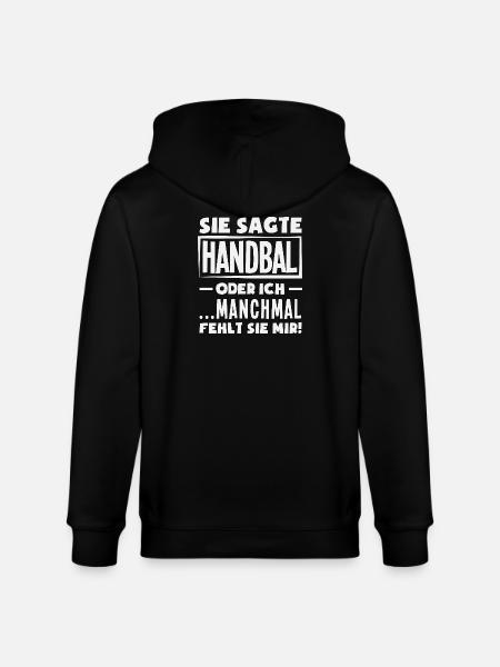 Handball oder ich – manchmal fehlt sie - Stanley/Stella Unisex Bio-Kapuzenjacke CULTIVATOR - Schwarz