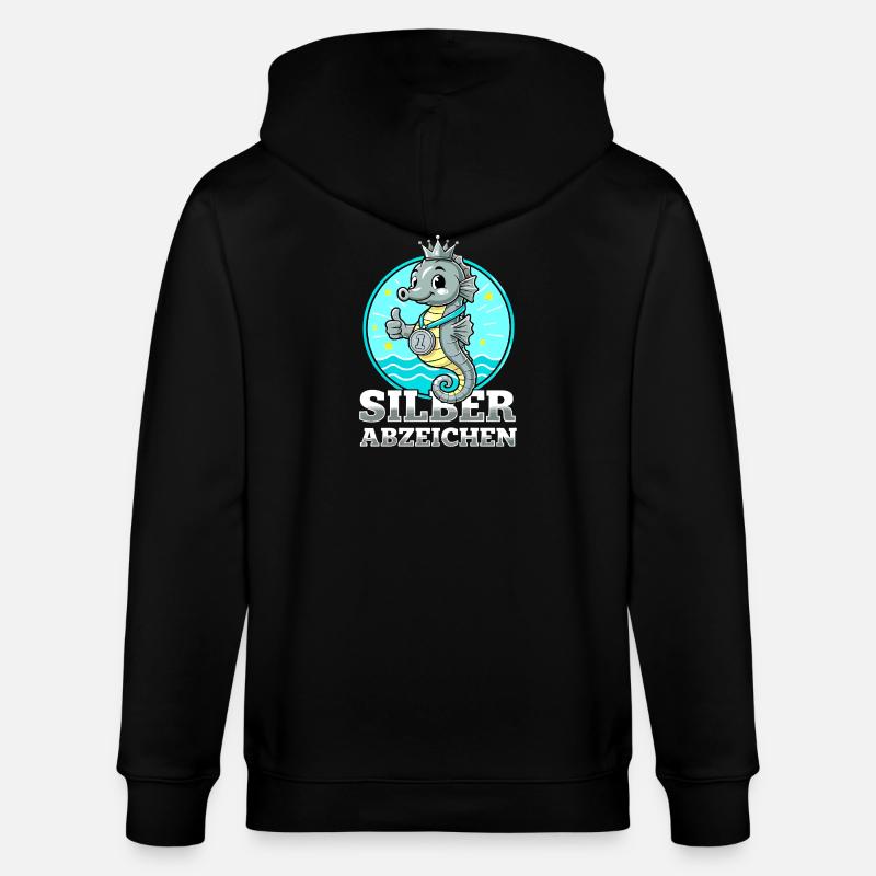 Insigne d’argent Natation Performance réussie - Veste à capuche bio CULTIVATOR Stanley/Stella Unisexe - noir